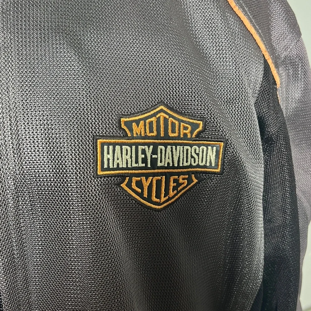 Harley-Davidson Gray and Black Riding Jacket Size Large